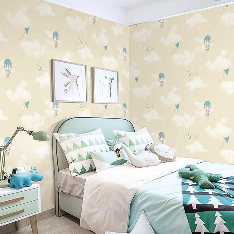 Illustration Style Balloon Wallpaper Pastel Color Wall Covering for Kid, 31-foot x 20.5-inch Clearhalo 'Wall Decor' 'Wallpaper' 962764