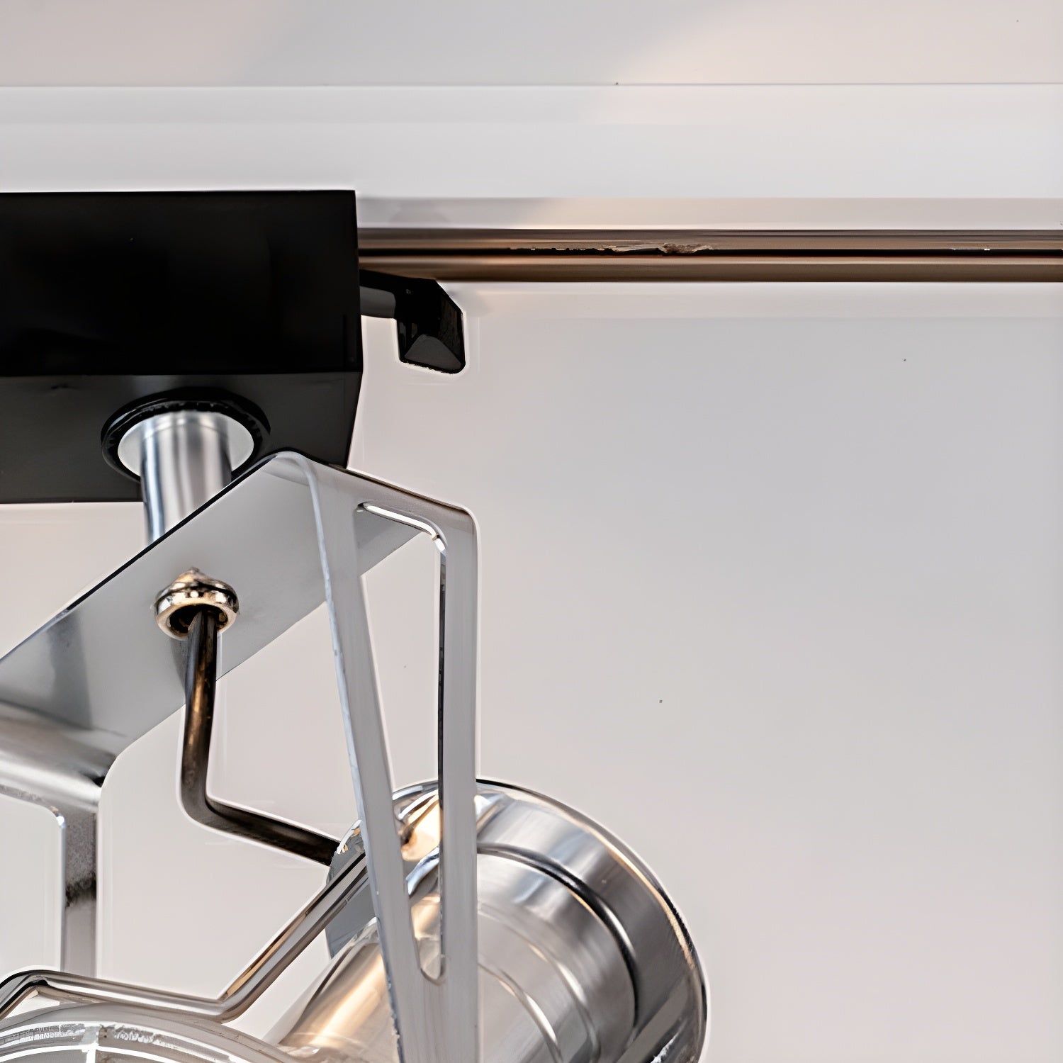 Silver Cone Shape Semi-Flush Mount LED Ceiling Light with Warm Ambient Lighting