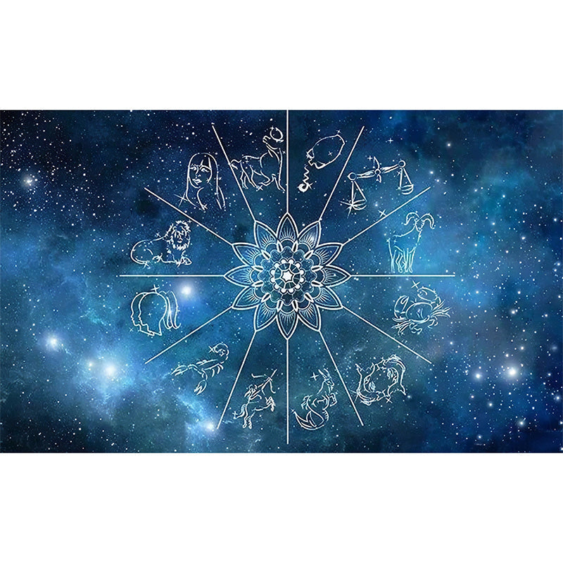 Illustration Universe Wall Art Full Size Mural for Accent Wall, Personalized Size Available Clearhalo 'Wall Decor' 'Wall Mural' 969763