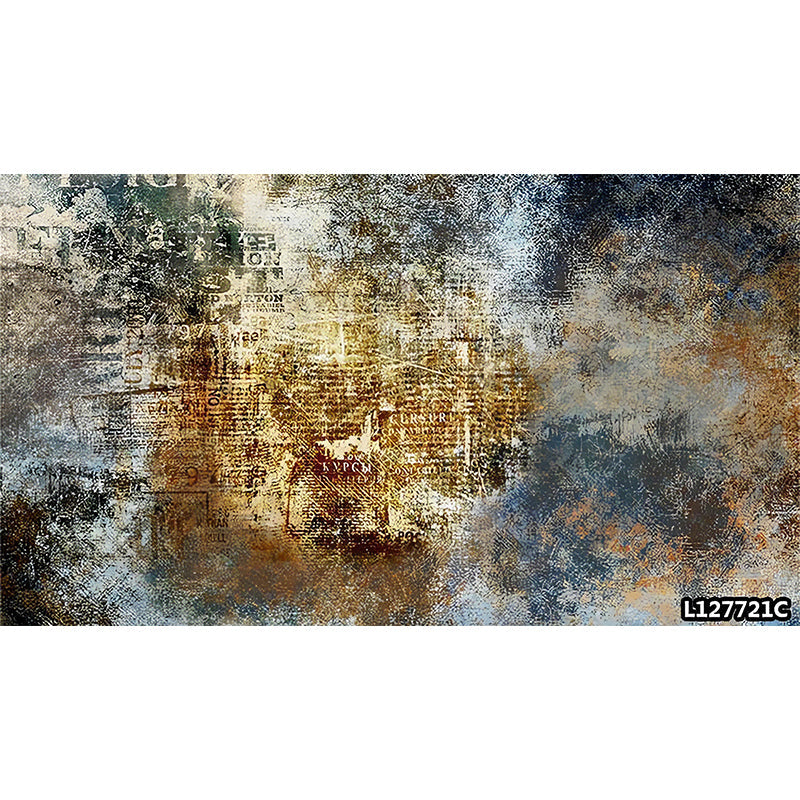 Giant Graffiti Wall Covering Blue and Brown Non-Woven Material Wall Mural for Dress Shop, Made to Measure Clearhalo 'Wall Decor' 'Wall Mural' 969798