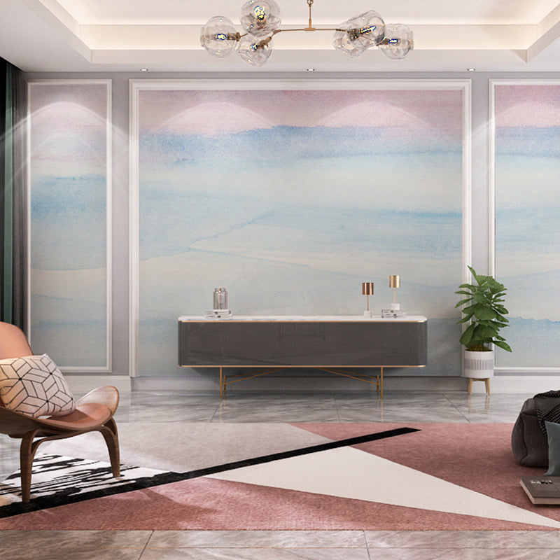 Illustration Ombre Wall Covering Extra Large Wall Mural for Coffee Shop, Personalized Size Available Clearhalo 'Wall Decor' 'Wall Mural' 970157