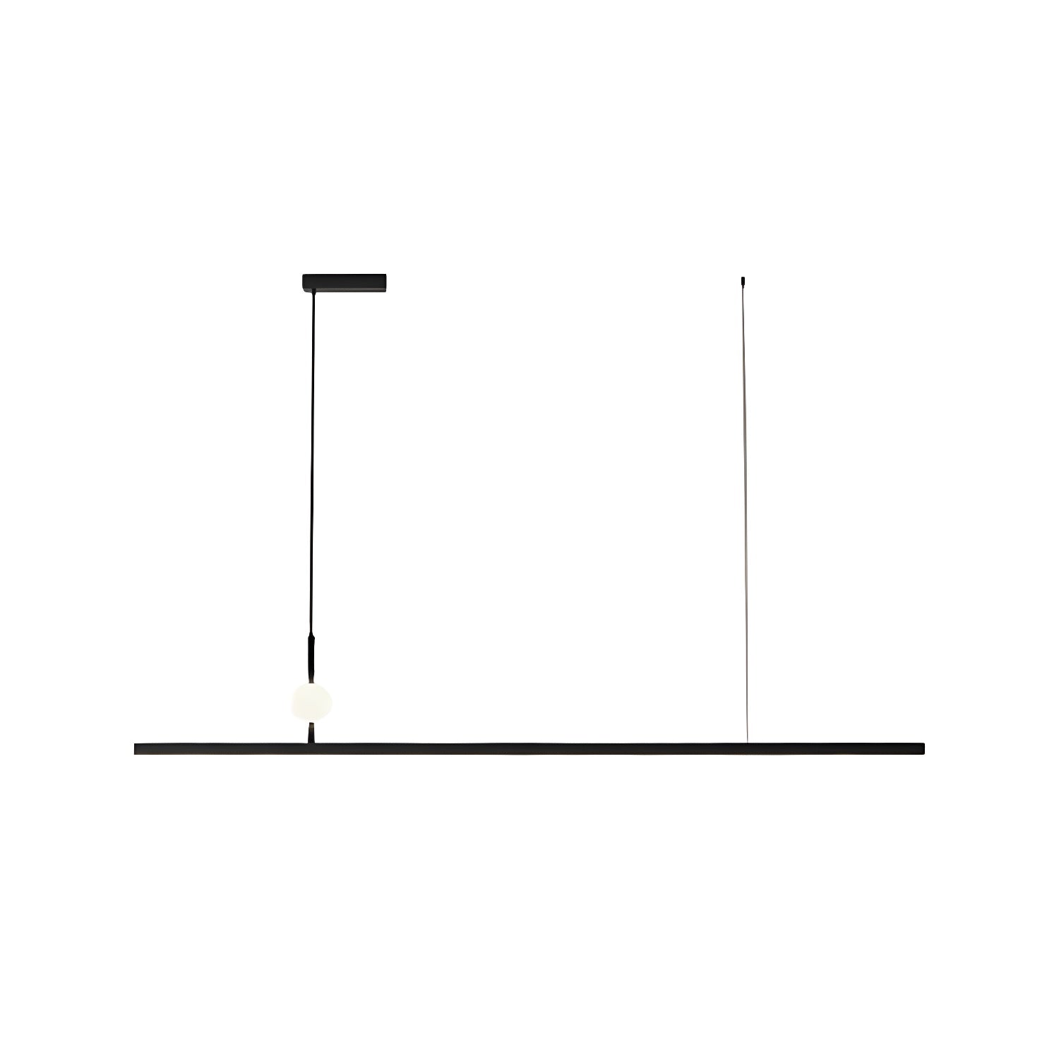 Modern LED Island Light with 1 Tiers and Rectangular Acrylic Shade for Residential Use