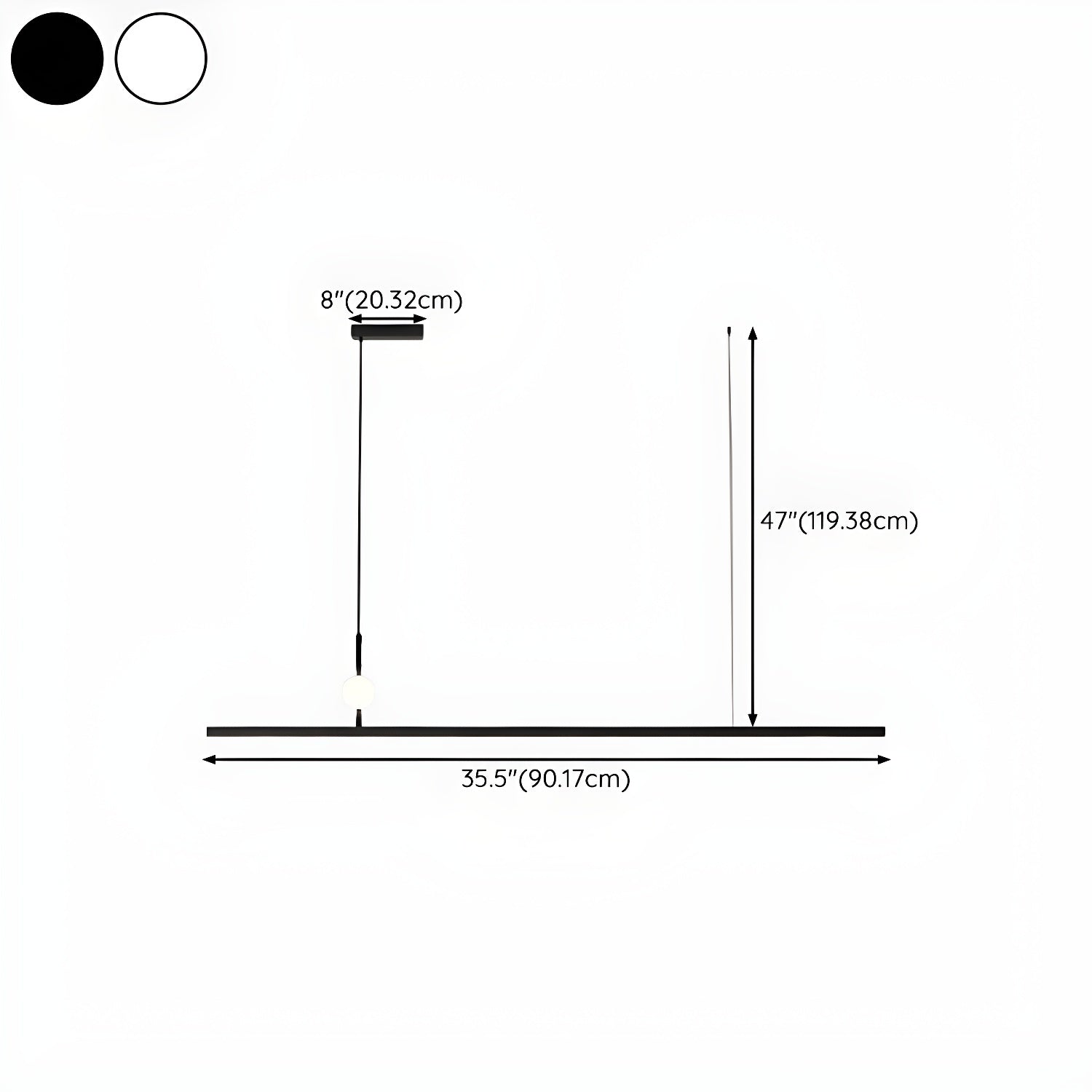 Modern LED Island Light with 1 Tiers and Rectangular Acrylic Shade for Residential Use