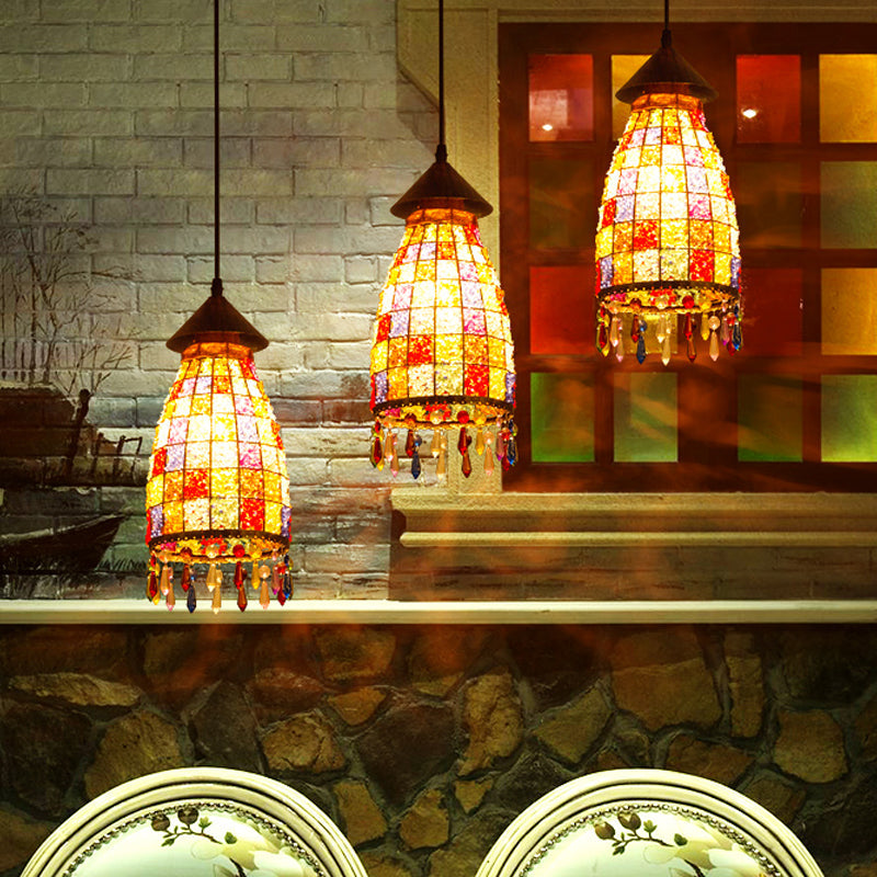 Dome Shade Bar Multi Light Pendant Vintage Metal 3 Heads Black Ceiling Lamp with Linear/Round Canopy Black Linear Clearhalo 'Ceiling Lights' 'Pendant Lights' 'Pendants' Lighting' 974344_cde12f78-53cf-4fa9-b879-171290015fba