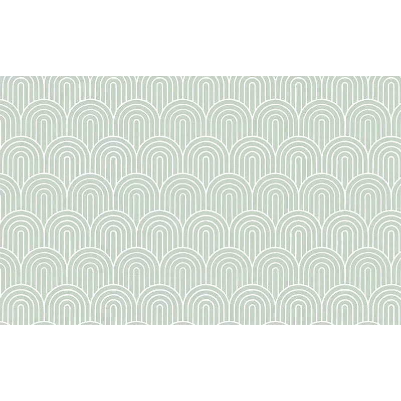 Simple Ukiyoe Wall Mural Decal for Living Room Minimalist Wall Covering, Custom Size Available Clearhalo 'Wall Decor' 'Wall Mural' 977722