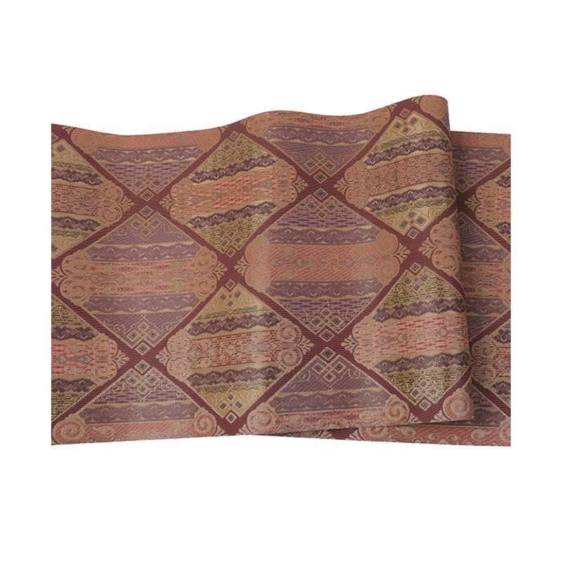 20.5" x 33' Nostalgic Wallpaper Roll for Guest Room with Quatrefoil and Flowers Pattern in Natural Color Clearhalo 'Vintage wall decor' 'Vintage' 'Wallpaper' Wall Decor' 984414