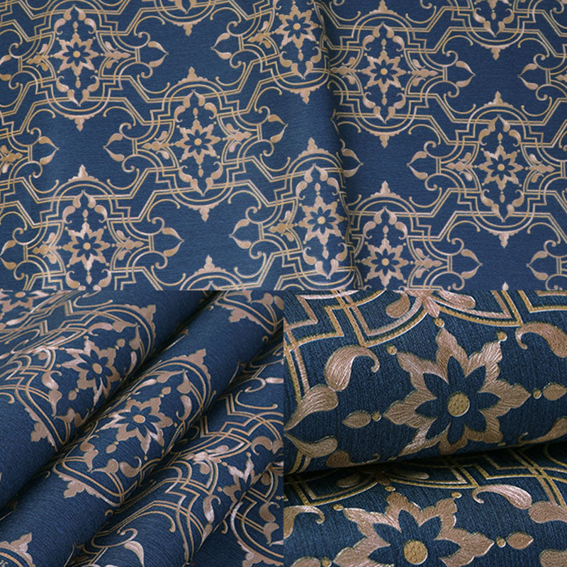 Water-Resistant Flowers Wall Covering Vinyl European Wallpaper for Living Room Decoration Clearhalo 'Vintage wall decor' 'Vintage' 'Wallpaper' Wall Decor' 984436