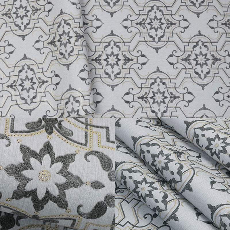 Water-Resistant Flowers Wall Covering Vinyl European Wallpaper for Living Room Decoration Clearhalo 'Vintage wall decor' 'Vintage' 'Wallpaper' Wall Decor' 984443