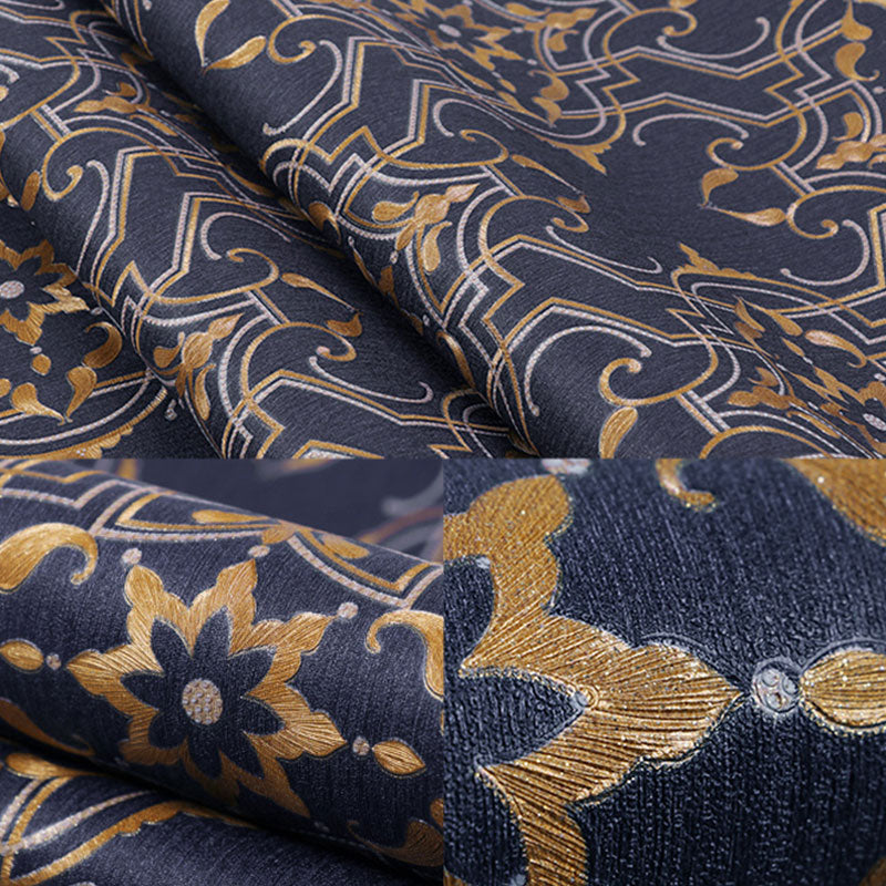 Water-Resistant Flowers Wall Covering Vinyl European Wallpaper for Living Room Decoration Clearhalo 'Vintage wall decor' 'Vintage' 'Wallpaper' Wall Decor' 984449