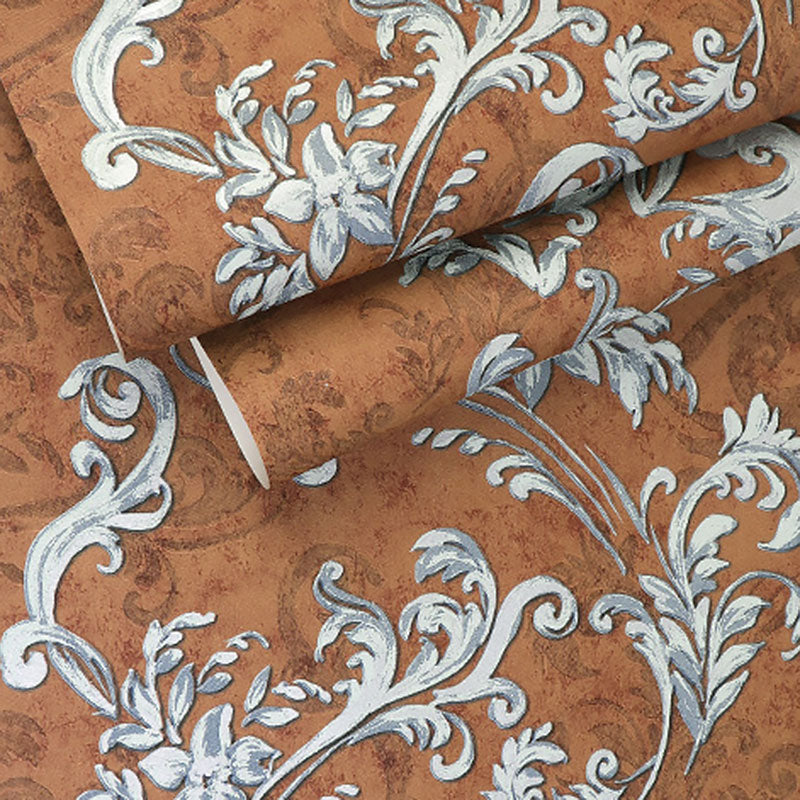 Vintage Wall Covering in Neutral Color Floral Surface Wallpaper Roll, 33'L x 20.5"W Clearhalo 'Vintage wall decor' 'Vintage' 'Wallpaper' Wall Decor' 984461