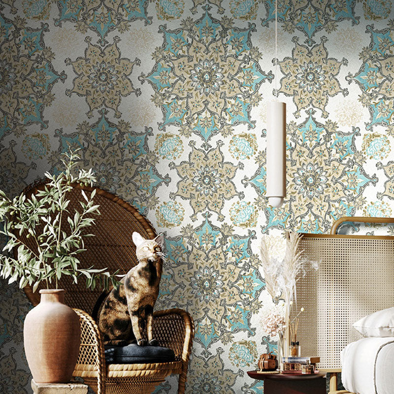 Neutral Color Totem Wall Art for Accent Wall Asia Inspired Wallpaper, 33-foot x 20.5-inch Clearhalo 'Wall Decor' 'Wallpaper' 984625