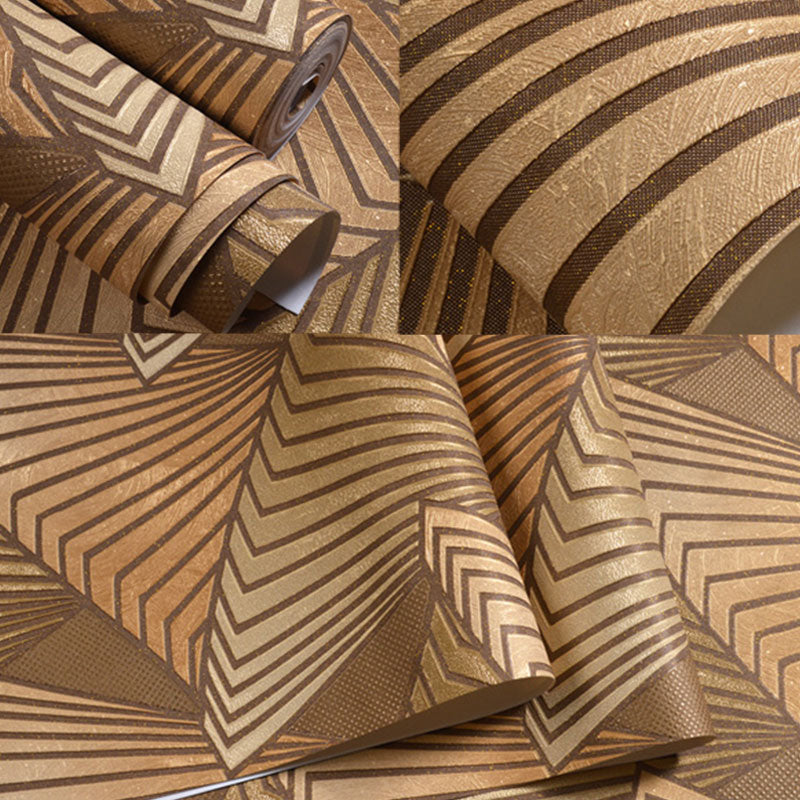 Stain-Resistant 3D Lines Wallpaper Roll 20.5 in x 33 ft Minimalist Wall Covering for Coffee Shop Decoration Clearhalo 'Wall Decor' 'Wallpaper' 984897