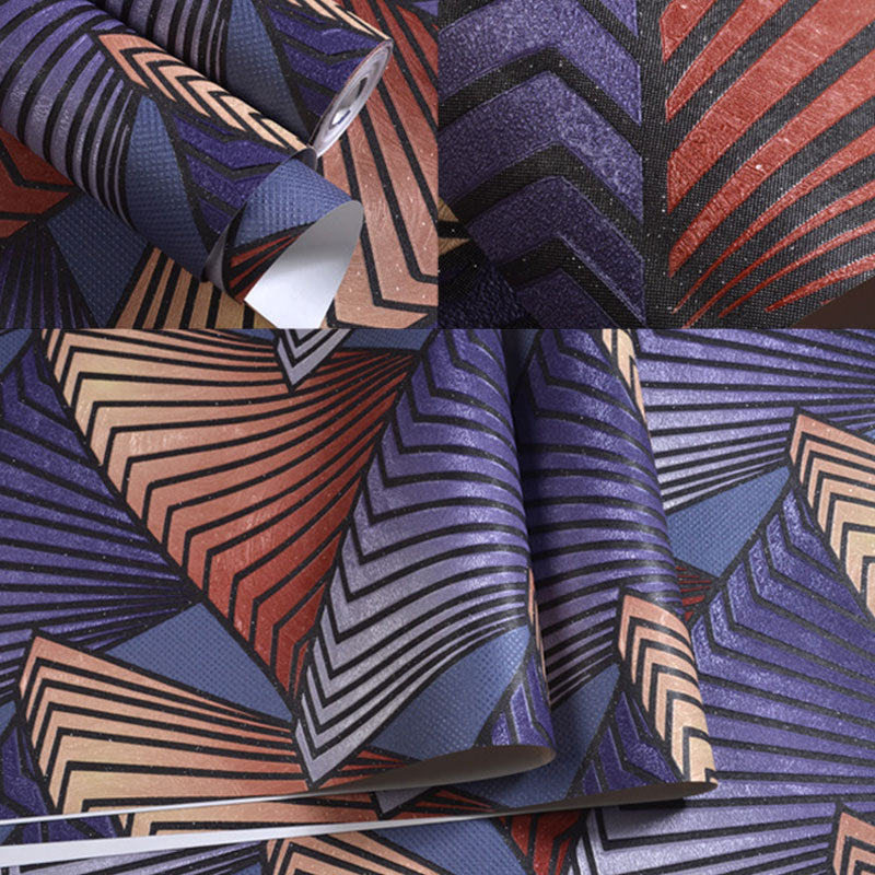 Stain-Resistant 3D Lines Wallpaper Roll 20.5 in x 33 ft Minimalist Wall Covering for Coffee Shop Decoration Clearhalo 'Wall Decor' 'Wallpaper' 984906