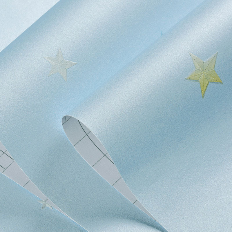 Simple Cartoon Star Wall Covering in Natural Color Non-Woven Material Wallpaper for Kids, 33' x 20.5" Clearhalo 'Wall Decor' 'Wallpaper' 985003