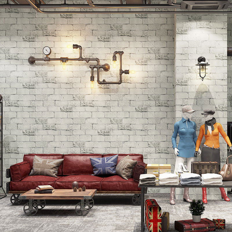 Contemporary Letters Wall Covering for Accent Wall, 33' x 20.5" Plaster Wallpaper in Pastel Color Clearhalo 'Industrial wall decor' 'Industrial' 'Wallpaper' Wall Decor' 986672