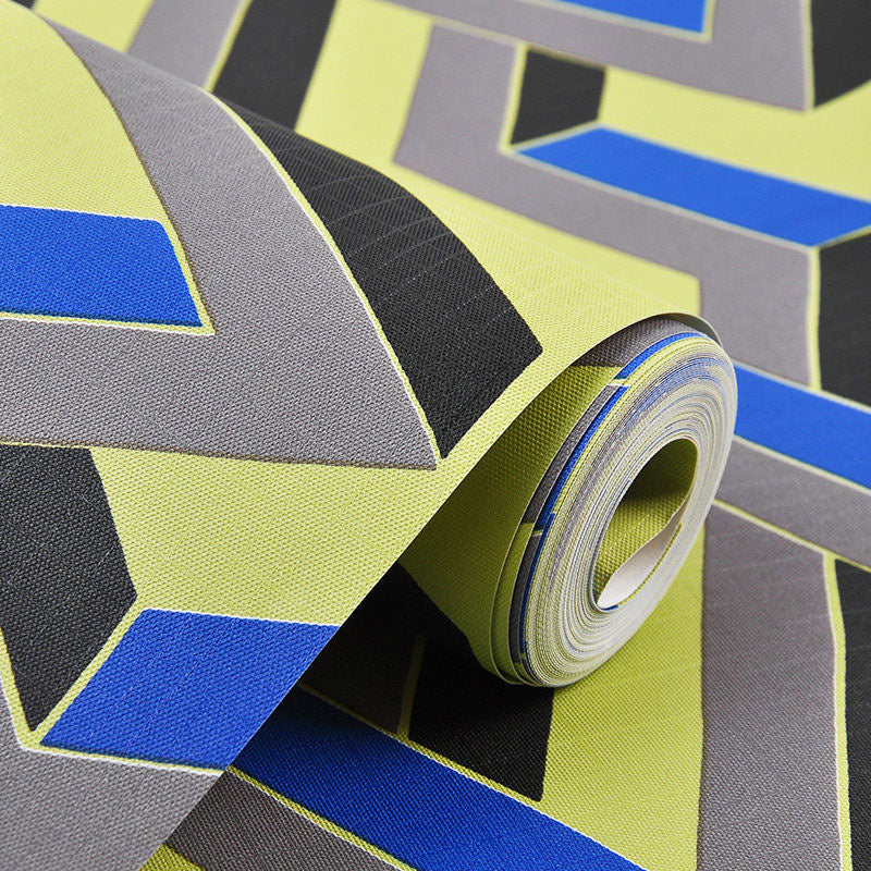 3D Color Block Wall Art in Natural Color Plaster Wallpaper Roll for Home Decoration, 33' x 20.5" Clearhalo 'Wall Decor' 'Wallpaper' 991551