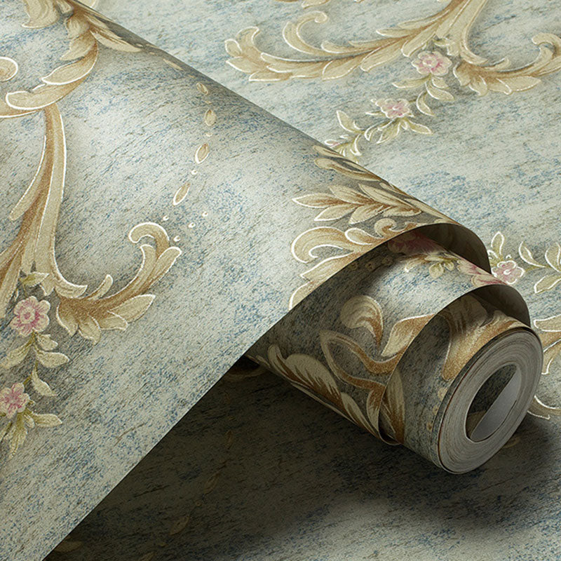 20.5" x 33' Luxury Wallpaper Roll for Accent Wall with Damask Design in Natural Color, Non-Pasted Clearhalo 'Vintage wall decor' 'Vintage' 'Wallpaper' Wall Decor' 992038