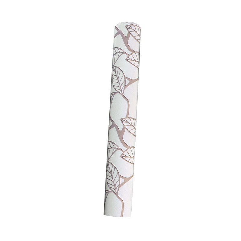 Leaves and Stem Wallpaper for Coffee Shop Contemporary Wall Art, Non-Pasted. 33'L x 20.5"W Clearhalo 'Modern wall decor' 'Modern' 'Wallpaper' Wall Decor' 992581