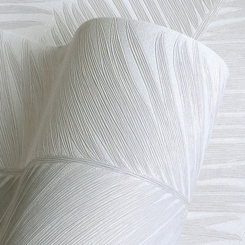 Soft Color Minimalist Wall Art 20.5" by 33' Leaf Texture Wallpaper Roll for Accent Wall Clearhalo 'Modern wall decor' 'Modern' 'Wallpaper' Wall Decor' 992620