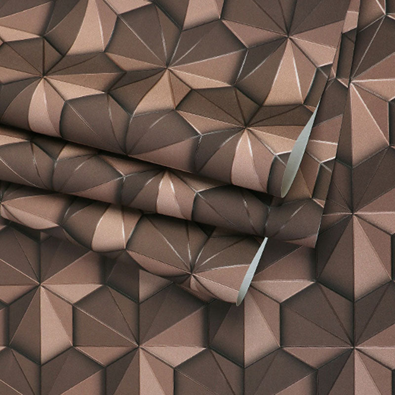 Modern 3D Color Block Wallpaper Roll in Neutral Color Guest Room Wall Art, 33'L x 20.5"W Clearhalo 'Wall Decor' 'Wallpaper' 992682