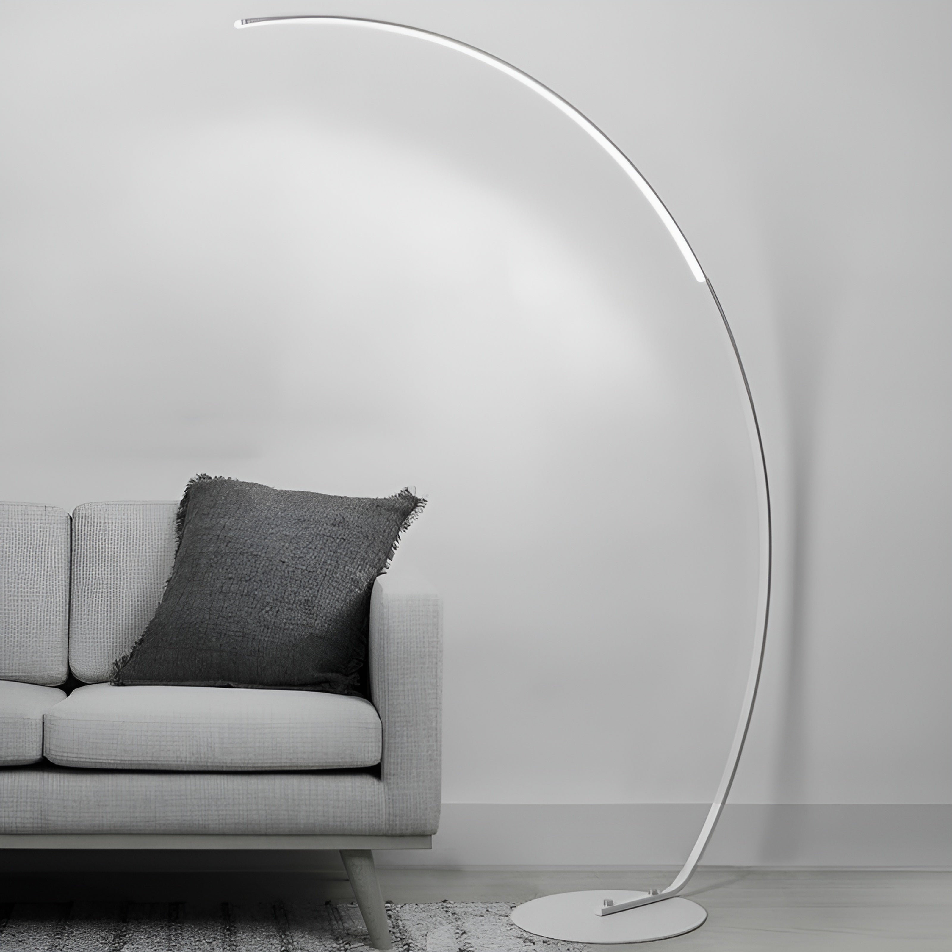 Linear Shape Metal Floor Light Modern 1- Light Floor Light Fixture